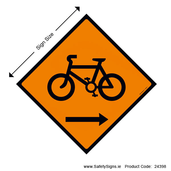Cyclists Keep Right - WK085 - 24398