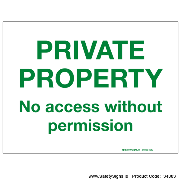 Private Property - 34083