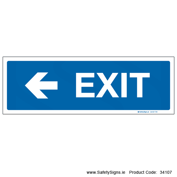 Exit - Arrow Left - 34107
