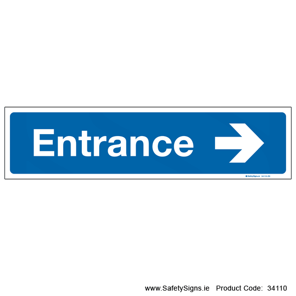Entrance - Arrow Right - 34110