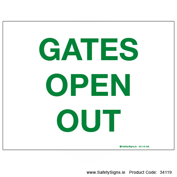 Gates Open Out - 34119