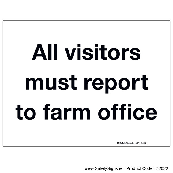 Visitors Report to Farm Office - 32022