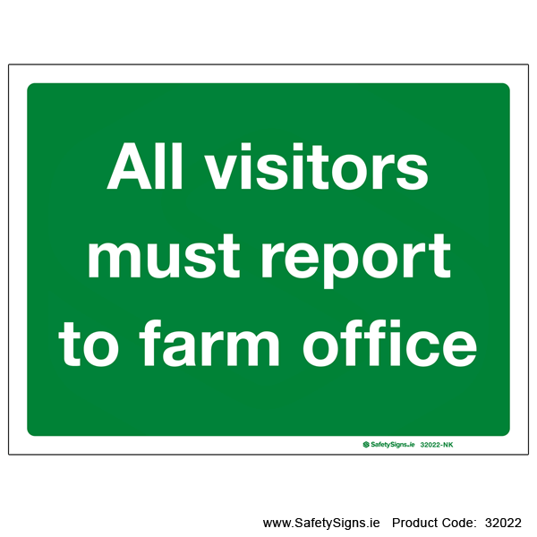 Visitors Report to Farm Office - 32022