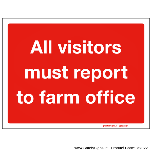 Visitors Report to Farm Office - 32022