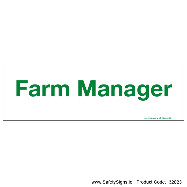 Farm Manager - 32023