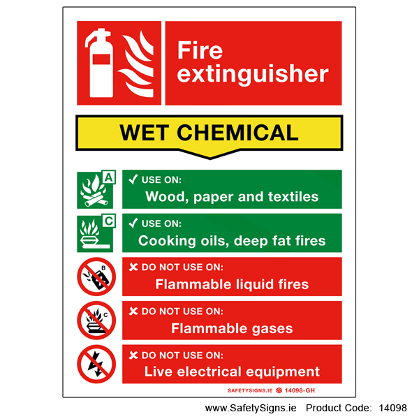 Fire Extinguisher SG15 Wet Chemical - 14098