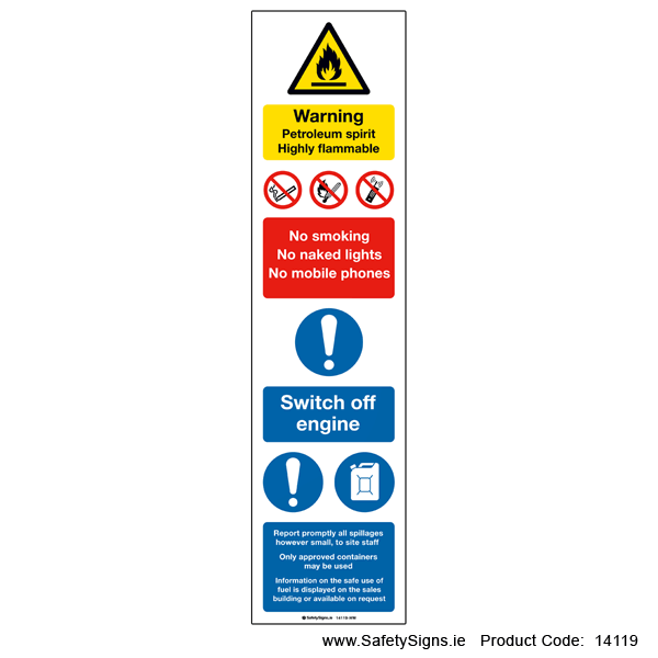 Petroleum Spirit Flammable - 14119