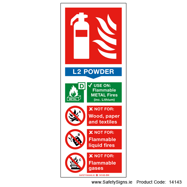 Fire Extinguisher SG14 L2 Powder - 14143