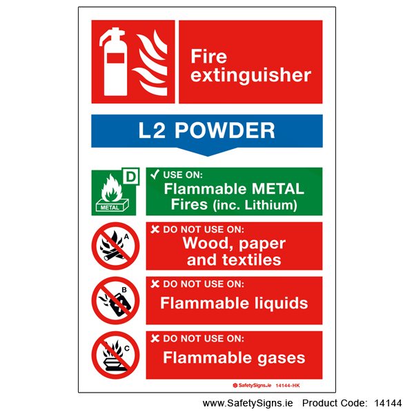 Fire Extinguisher SG15 L2 Powder - 14144