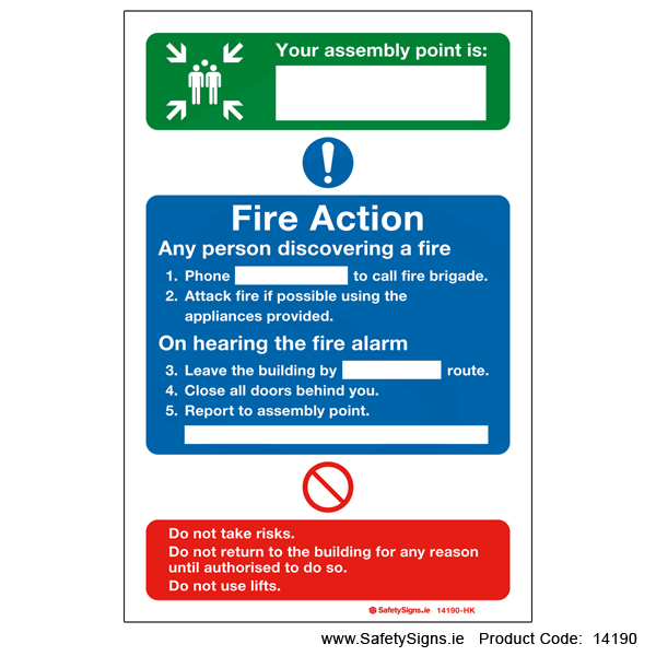 Fire Action with Assembly Location - 14190