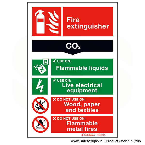Fire Extinguisher SG15 CO2 - 14206