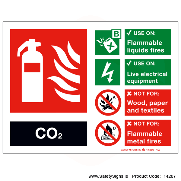 Fire Extinguisher SG16 CO2 - 14207