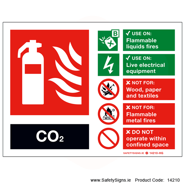 Fire Extinguisher SG16 CO2 - 14210