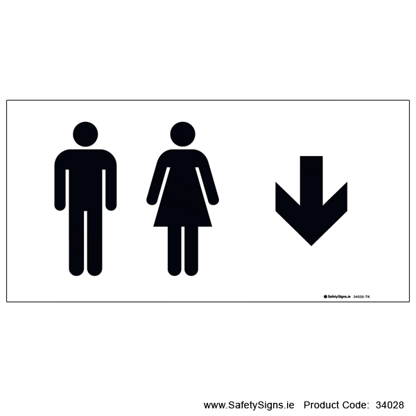 Toilets - Arrow Down - 34028