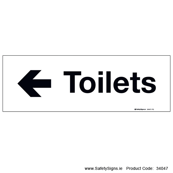 Toilets - Arrow Left - 34047