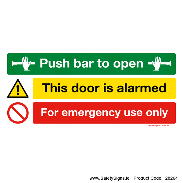 Push Bar to Open - 28264