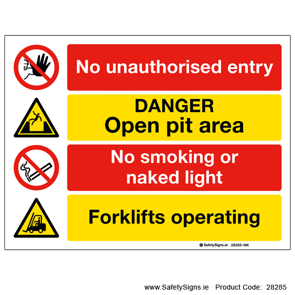 Open Pit - Forklifts Operating - 28285