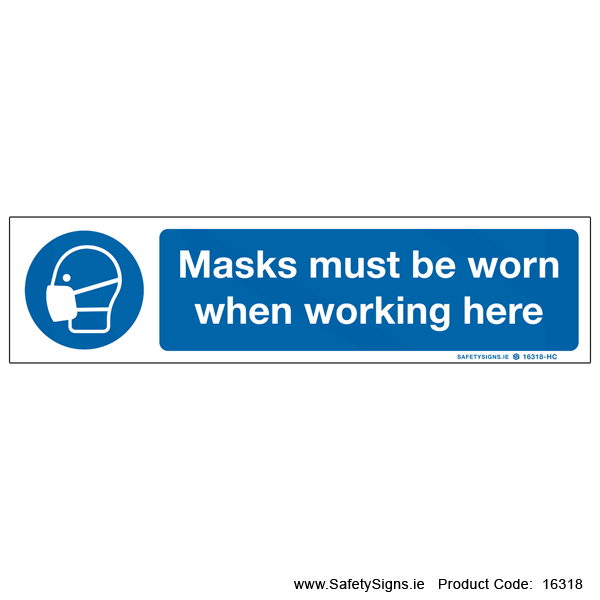 Masks must be Worn - 16318