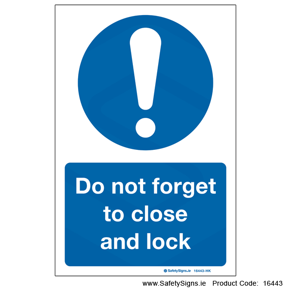 Close and Lock - 16443