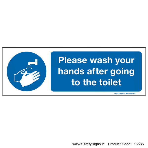 Wash Hands after Toilet - 16536