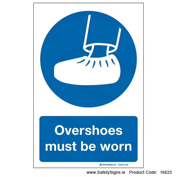 Overshoes must be worn - 16625