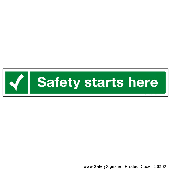 Safety Starts Here - 20302
