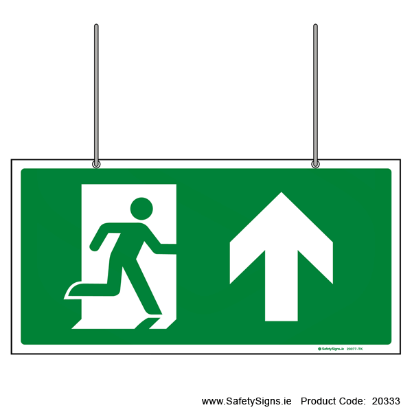 Emergency Exit SG106 Arrow Up - Suspending - 20333