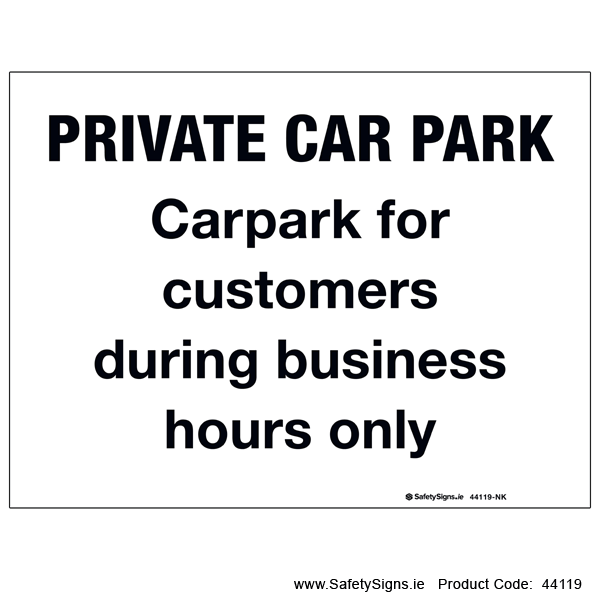 Private Car Park - 44119