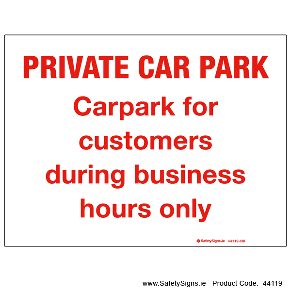 Private Car Park - 44119