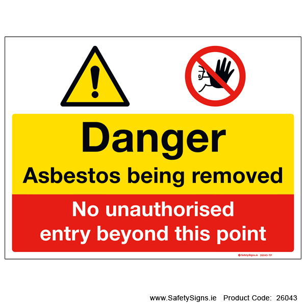 Asbestos being Removed - 26043