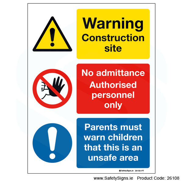 Small Site Safety Notice - 26108