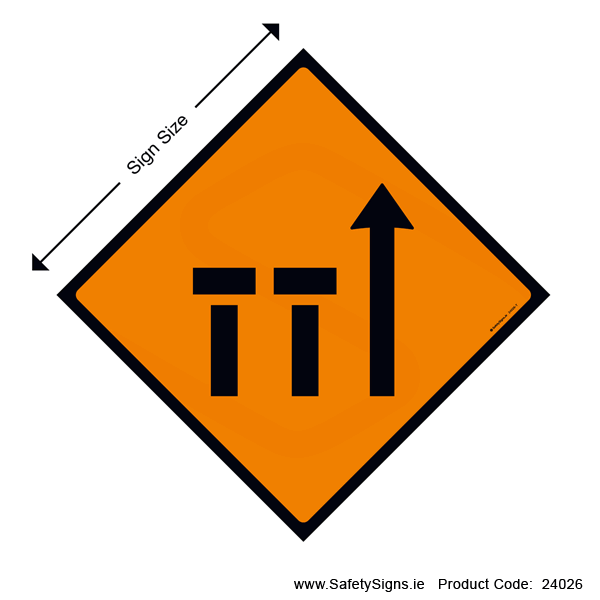Two Nearside Lanes Closed - WK045 - 24026
