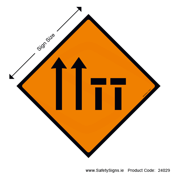 Two Offside Lanes (of Four) Closed - WK048 - 24029