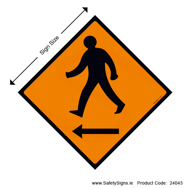 Pedestrians Cross to Left - WK080 - 24043