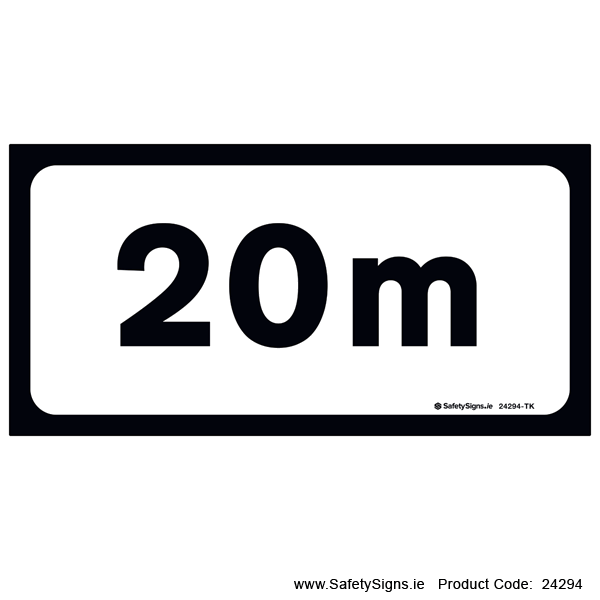 Supplementary Plate - Distance 20m - P001 - 24294