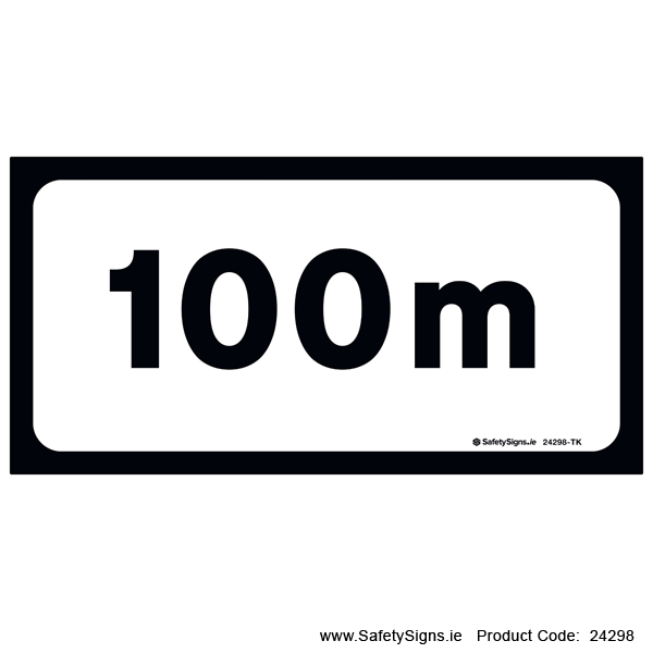 Supplementary Plate - Distance 100m - P001 - 24298