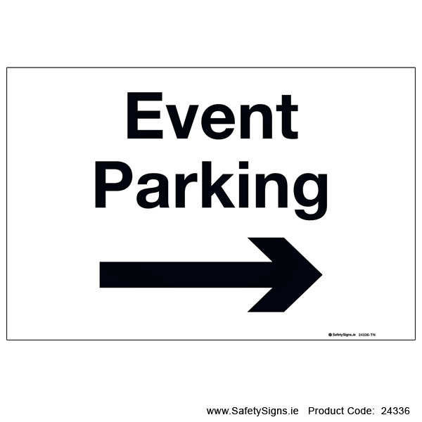 Event Parking - Arrow Right - 24336