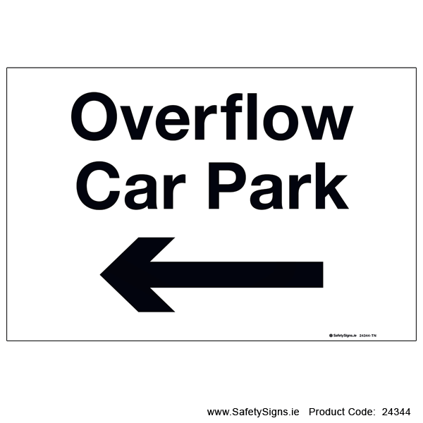 Overflow Car Park - Arrow Left - 24344