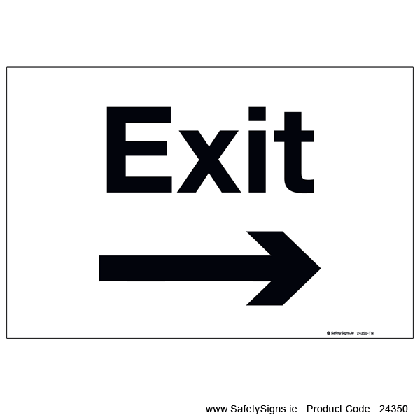 Exit - Arrow Right - 24350