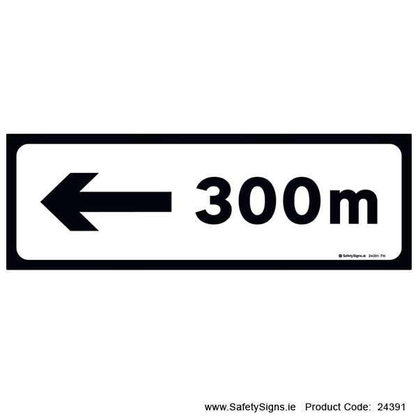 Supplementary Plate - 300m - Arrow Left - P004L - 24391