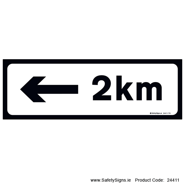 Supplementary Plate - 2km - Arrow Left - P004L - 24411