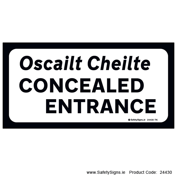 Supplementary Plate - Concealed Entrance - P081 - 24430