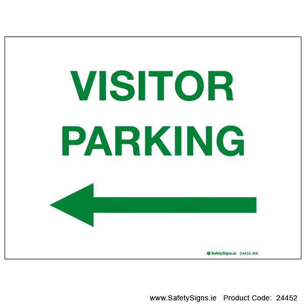 Visitor Parking - Arrow Left - 24452