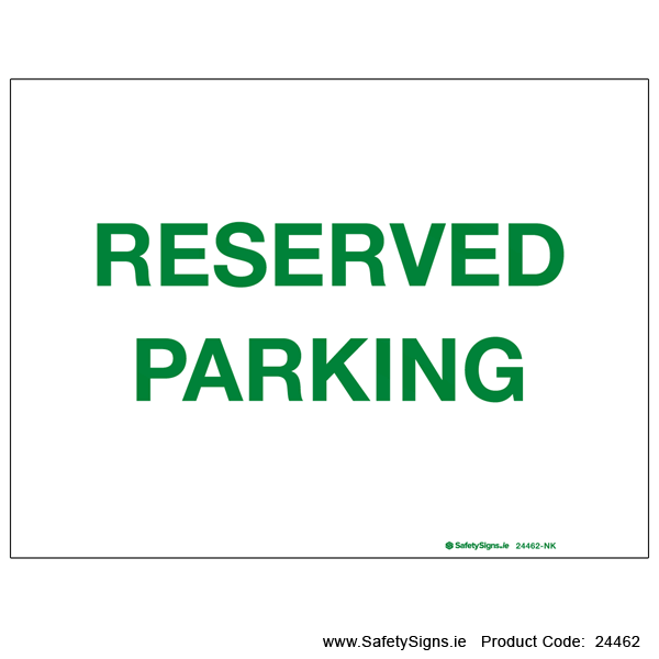Reserved Parking - 24462