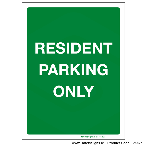 Resident Parking Only - 24471