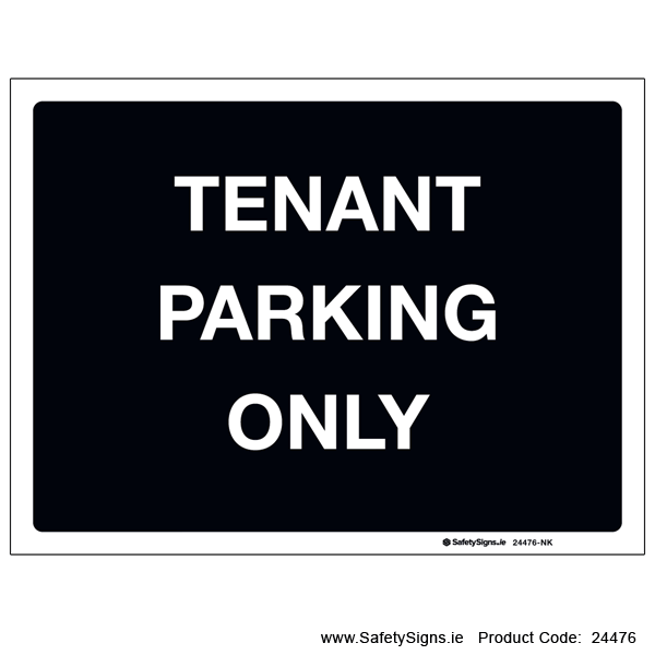 Tenant Parking Only - 24476