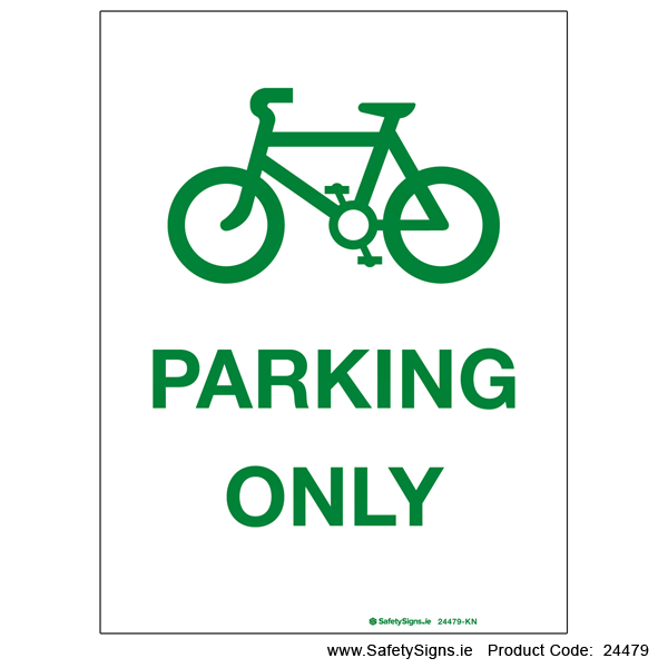 Bicycle Parking Only - 24479