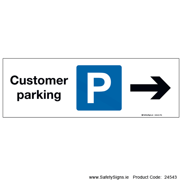 Customer Parking - Arrow Right - 24543