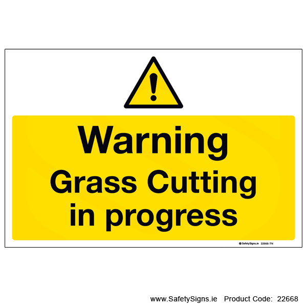 Grass Cutting in Progress - 22668
