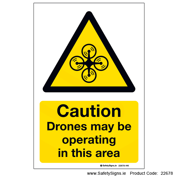 Drones Operating in this Area - 22678